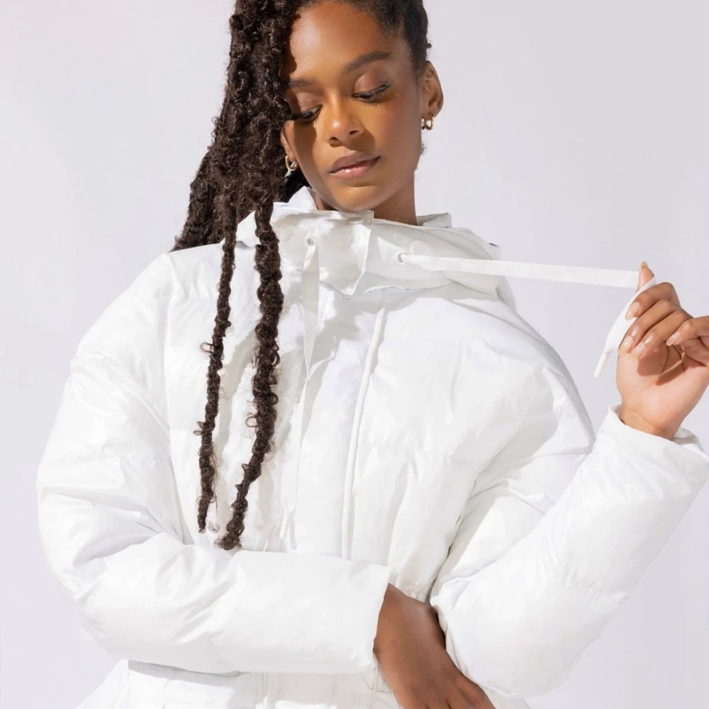 Popflex Pearl Peplum Puffer Jacket